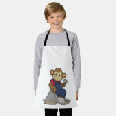 aap als Mechanisch met moersleutel Schort (Gedragen)