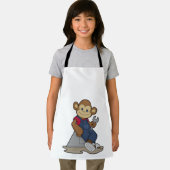 aap als Mechanisch met moersleutel Schort (Insitu)