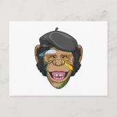 aap als schilder briefkaart (Voorkant)