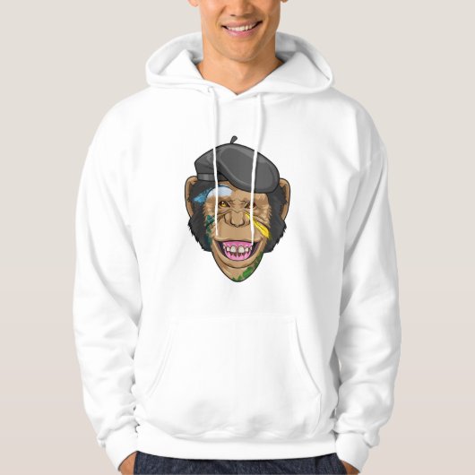 aap als schilder hoodie (Voorkant)