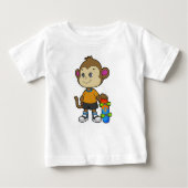 aap als Skater met skateboard (Voorkant)