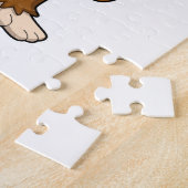 aap als Skater met skateboard Legpuzzel (Zijkant)