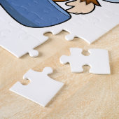 aap als sneeuwboarder met Sonowboard.PNG Legpuzzel (Zijkant)