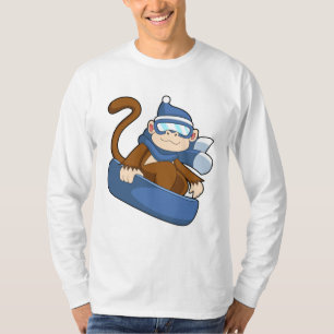 aap als sneeuwboarder met Sonowboard.PNG T-shirt