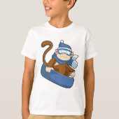 aap als sneeuwboarder met Sonowboard.PNG T-shirt (Voorkant)
