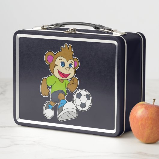 aap als voetzoeker met Voetbal (In situ)