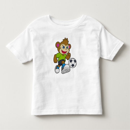 aap als voetzoeker met Voetbal Kinder Shirts (Voorkant)