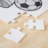 aap als voetzoeker met Voetbal Legpuzzel (Zijkant)