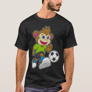 aap als voetzoeker met Voetbal T-shirt