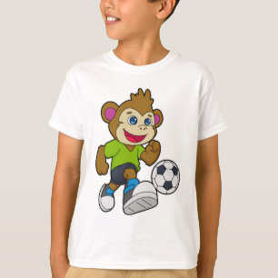 aap als voetzoeker met Voetbal T-shirt