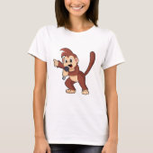 aap als zanger met microfoon.PNG T-shirt (Voorkant)