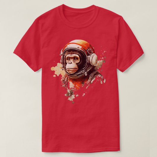 Aap Astronaut 4 T-shirt (Design voorkant)