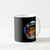 Aap Astronaut Space Ape Chimp Science Fiction Koffiemok (Voorkant rechts)