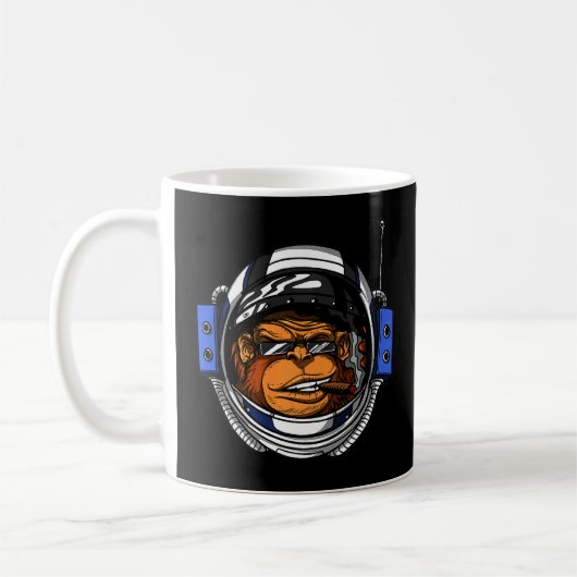 Aap Astronaut Space Ape Chimp Science Fiction Koffiemok (Links)