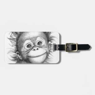 Aap - Baby Orang outan 2016 G-121 Bagagelabel