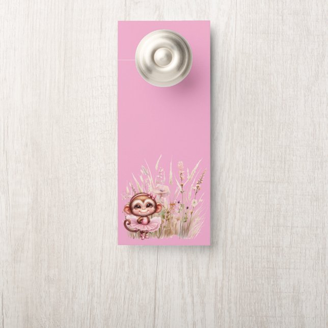 Aap Ballerina Deurhanger (Op knop)