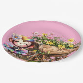 Aap Ballerina Papieren Bordje (Gekanteld)