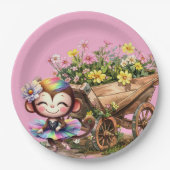 Aap Ballerina Papieren Bordje (Voorkant)