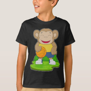 Aap Basketbalspeler Basketbal T-shirt