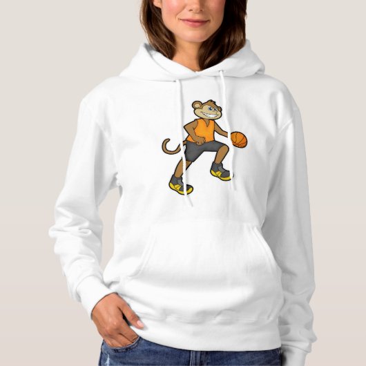 aap bij de Basketball Sports Hoodie (Voorkant)