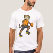 aap bij de Basketball Sports T-shirt (Voorkant)