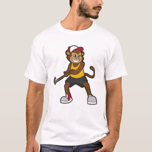 aap bij Hockey met Hockey stick T-shirt