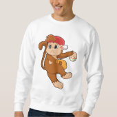 aap bij honkbal met honkbal trui (Voorkant)