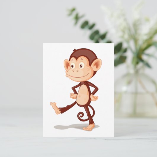 aap briefkaart (Staand voorkant)