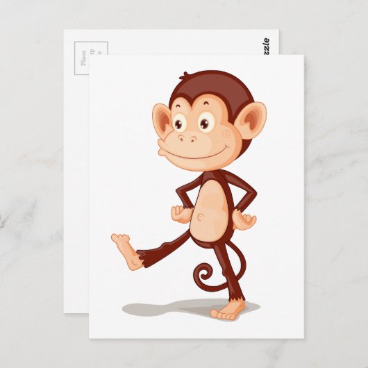 aap briefkaart (Voorkant / Achterkant)