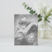 aap briefkaart (Staand voorkant)