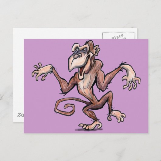 aap briefkaart (Voorkant / Achterkant)