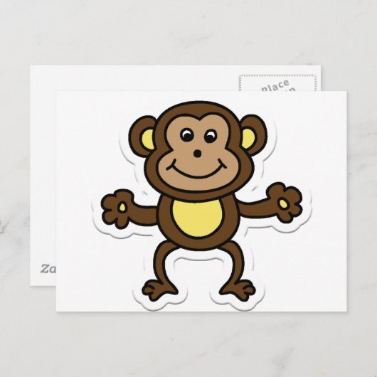 aap briefkaart (Voorkant / Achterkant)