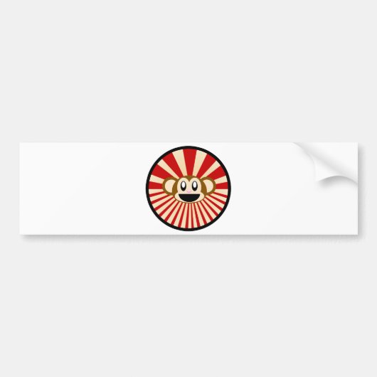 Aap! Bumpersticker (Voorkant)