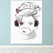 aap. canvas afdruk (Insitu (Houten vloer))