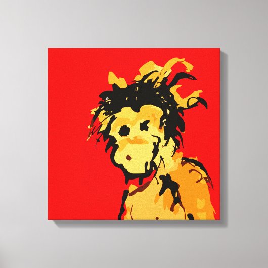 aap canvas afdruk (Voorkant)