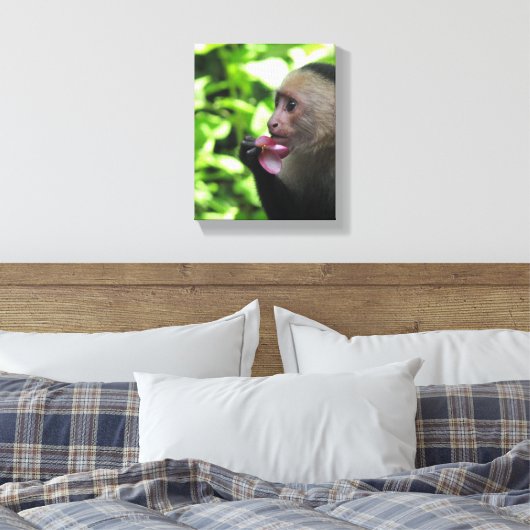  aap canvas afdruk (Insitu (Slaapkamer))