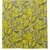 aap chartreuse douchegordijn (Voorkant)