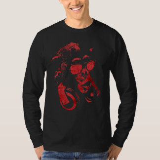 Aap Chimp met zonnebril en hoofdtelefoon 5 T-shirt
