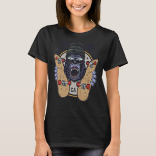 Aap Chimp met zonnebril en skateboard 1 T-shirt