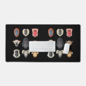 Aap Chimpansee Gorilla Slingeraap Eekhoorn M Bureaumat (Keyboard & Muis)