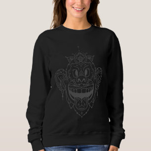 Aap Chimpansee Mandala Mindful Zen Geestelijke Ge Trui