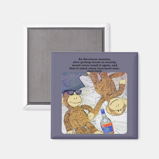 Aap citaat magneet (Voorkant / Achterkant)