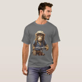aap dier familie t-shirt (Voorkant volledig)