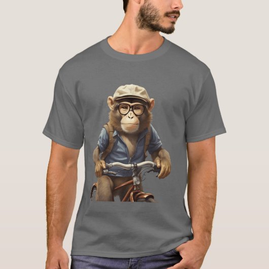 aap dier familie t-shirt (Voorkant)