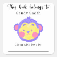 Aap - Dit boek is eigendom van met bericht