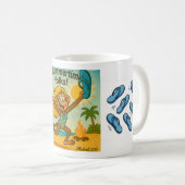 Aap draagt slippers koffiemok (Voorkant rechts)