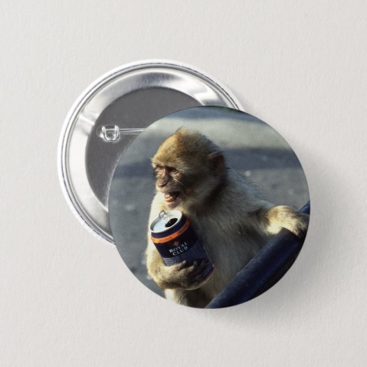 aap Drink Ronde Button 5,7 Cm (Voorkant /achterkant)