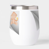 Aap eet banaan onder de pleister (Rechts)