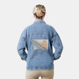 Aap eet banaan onder de pleister denim jacket