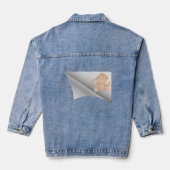 Aap eet banaan onder de pleister denim jacket (Achterkant)